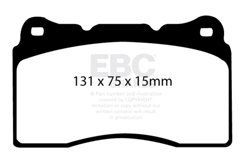 EBC 04-08 Acura TL 3.2 (Manual)(Brembo) Yellowstuff Front Brake Pads