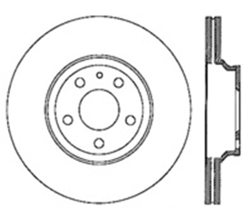 StopTech 07-10 Audi S6 Drilled Left Rear Rotor