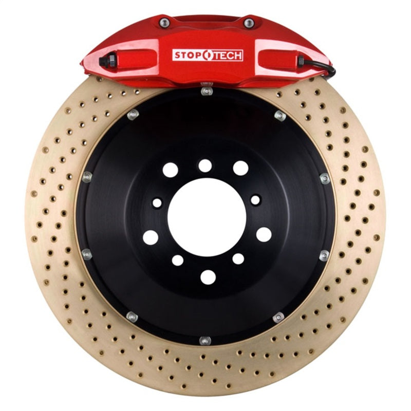 StopTech BBK 14-15 BMW M3 / M4 Rear Red ST-40 Calipers 380x32 Zinc Drilled Rotors