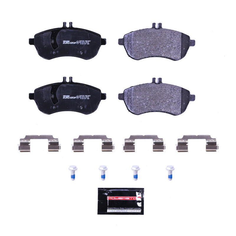 PowerStop 12-15 Mercedes-Benz SLK250 Euro-Stop ECE-R90 Front Brake Pads