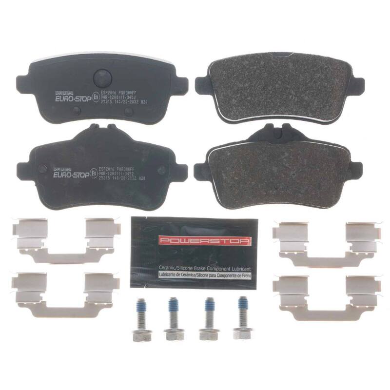PowerStop 12-16 Mercedes-Benz SLK55 AMG Euro-Stop ECE-R90 Rear Brake Pads
