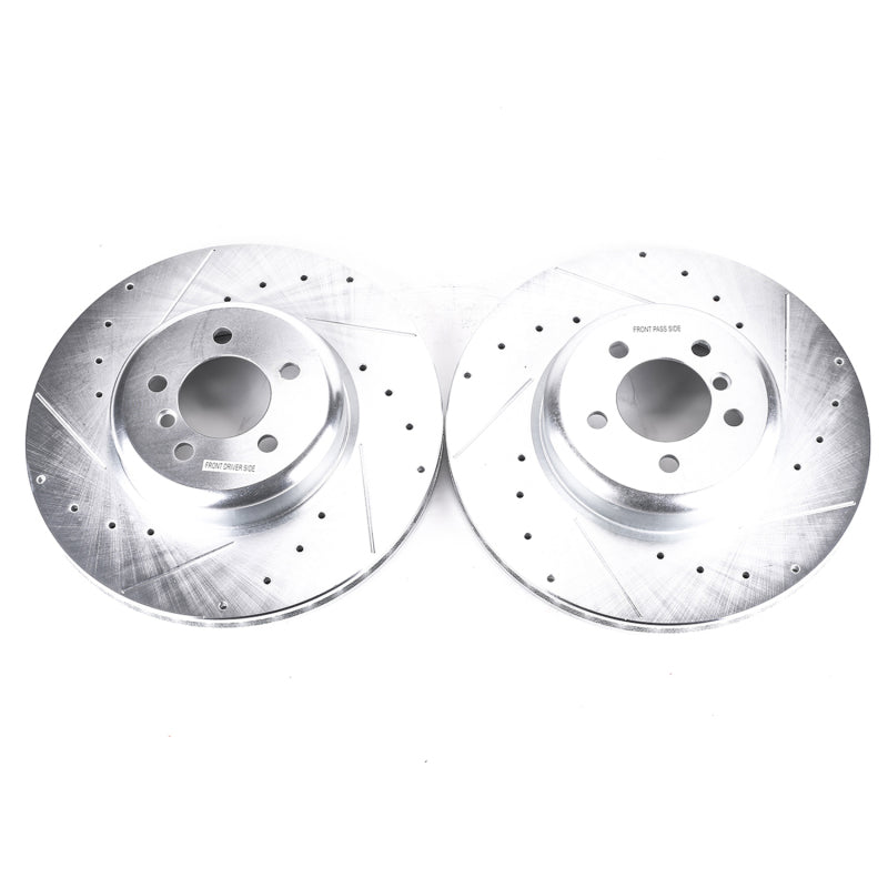 PowerStop 13-15 BMW 335i Front Evolution Drilled & Slotted Rotors - Pair
