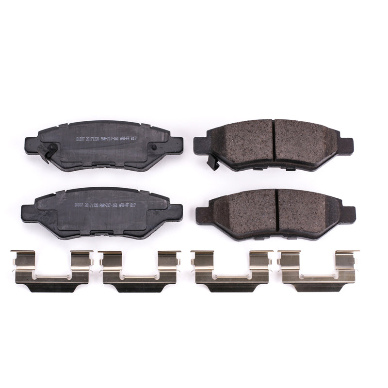 PowerStop 08-14 Cadillac CTS Rear Z17 Evolution Ceramic Brake Pads w/Hardware