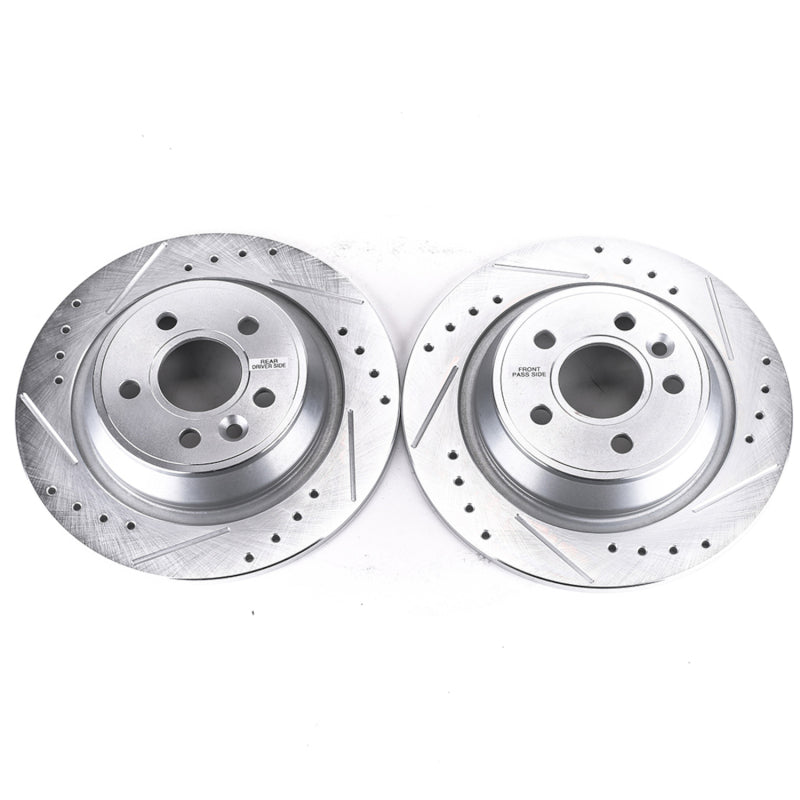 PowerStop 12-15 Land Rover Range Rover Evoque Rear Evolution Drilled & Slotted Rotors - Pair