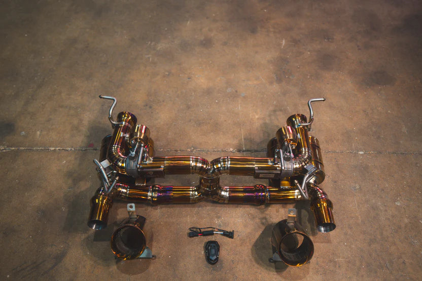 Valvetronic Designs - Ferrari 458 Speciale 4.5L Catback Grade 5 Titanium OEM Style Tips