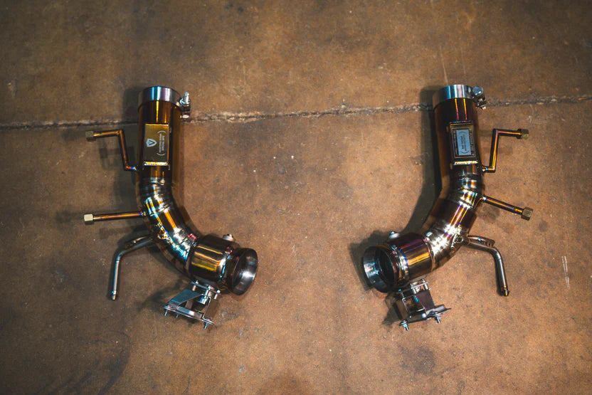 Valvetronic Designs - Ferrari 296 GTB,GTS 3.0L Catback Grade 5 Titanium OEM Style Tips