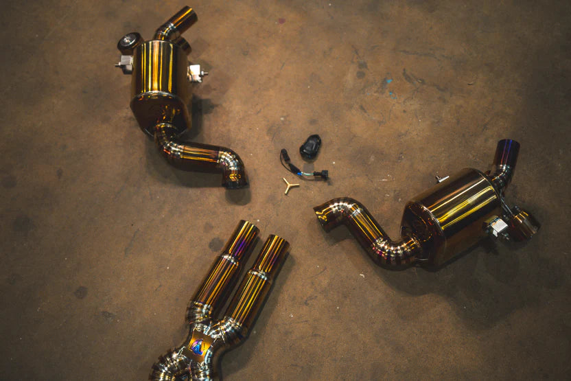 Valvetronic Designs - Ferrari California T, 3.9L Catback Grade 5 Titanium Titanium OEM Style Tips