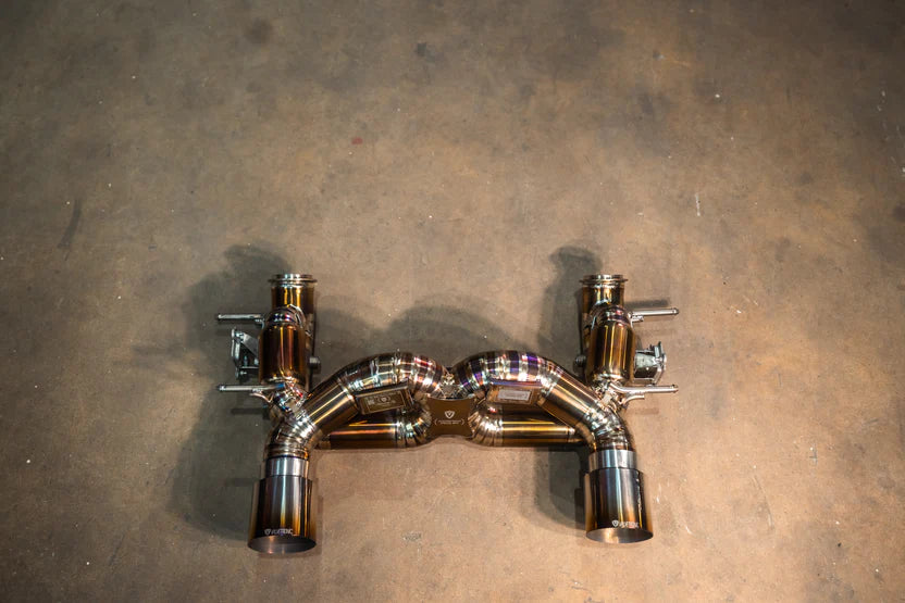 Valvetronic Designs - Maserati MC20 3.0L, Catback Grade 5 Titanium Titanium 3.5 Inch Outlet Tips