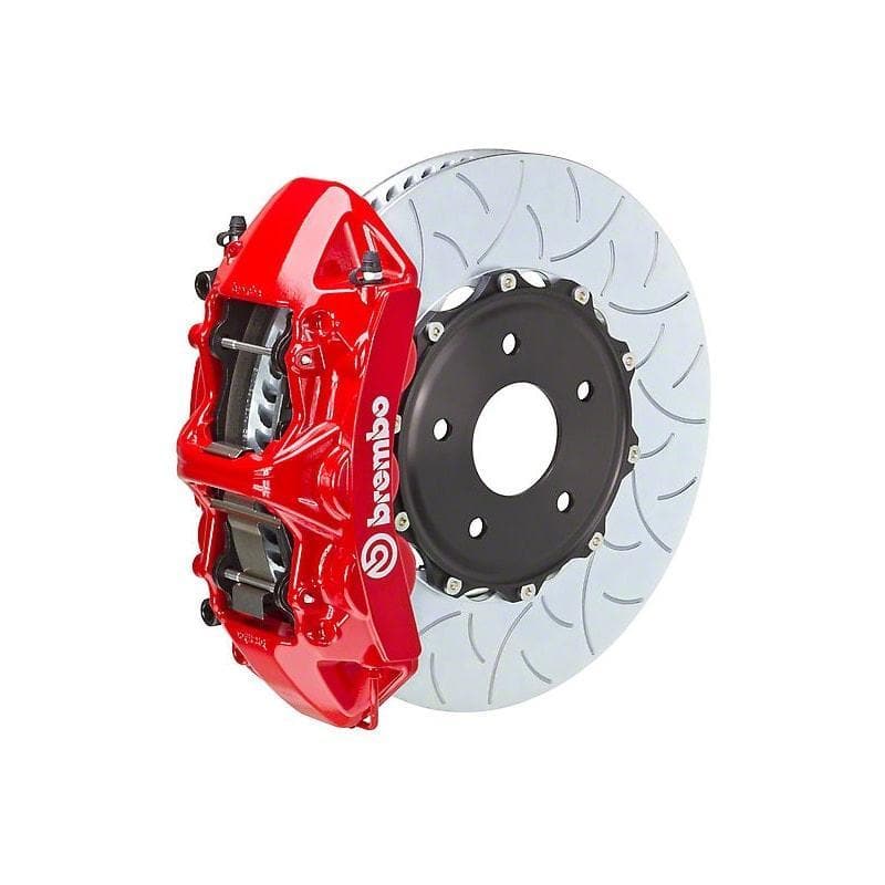 Brembo 25+ BMW X3 30 xDrive (G45) Front GT BBK 6 Piston Cast 380x34 2pc Rotor Slotted Type-3 - Red