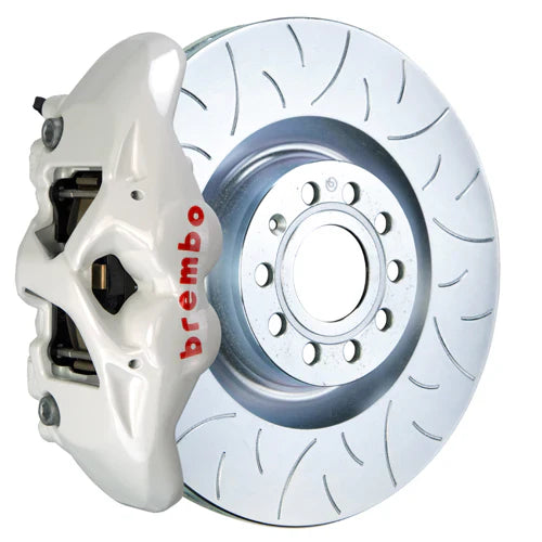 Brembo 25+ BMW X3 30/BMW X3 M50 xDrive Fr GT BBK 6 Pist Cast 405x34 2pc Rotor Slotted Type3- White