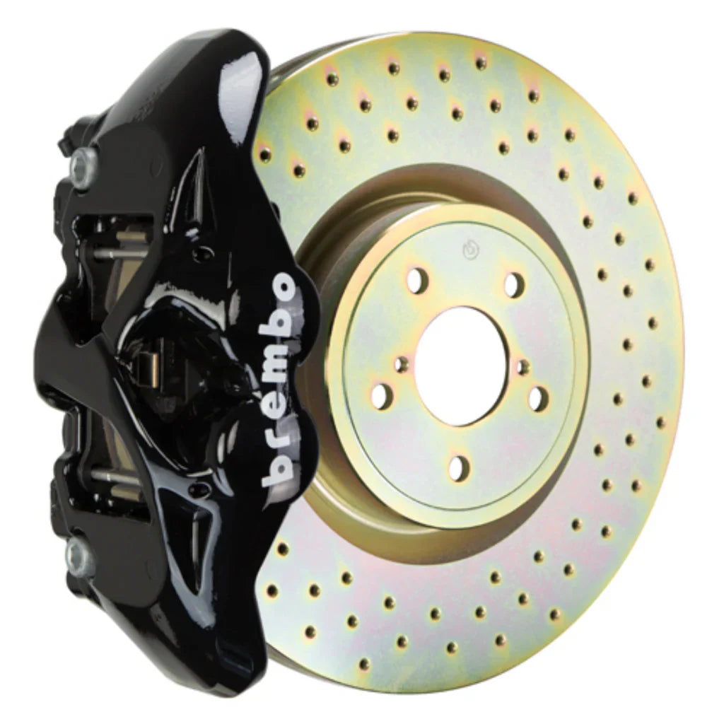 Brembo 25+ BMW X3 M50 xDrive (G45) Front GT BBK 8 Piston Cast 412x38 2pc Rotor Drilled - Black