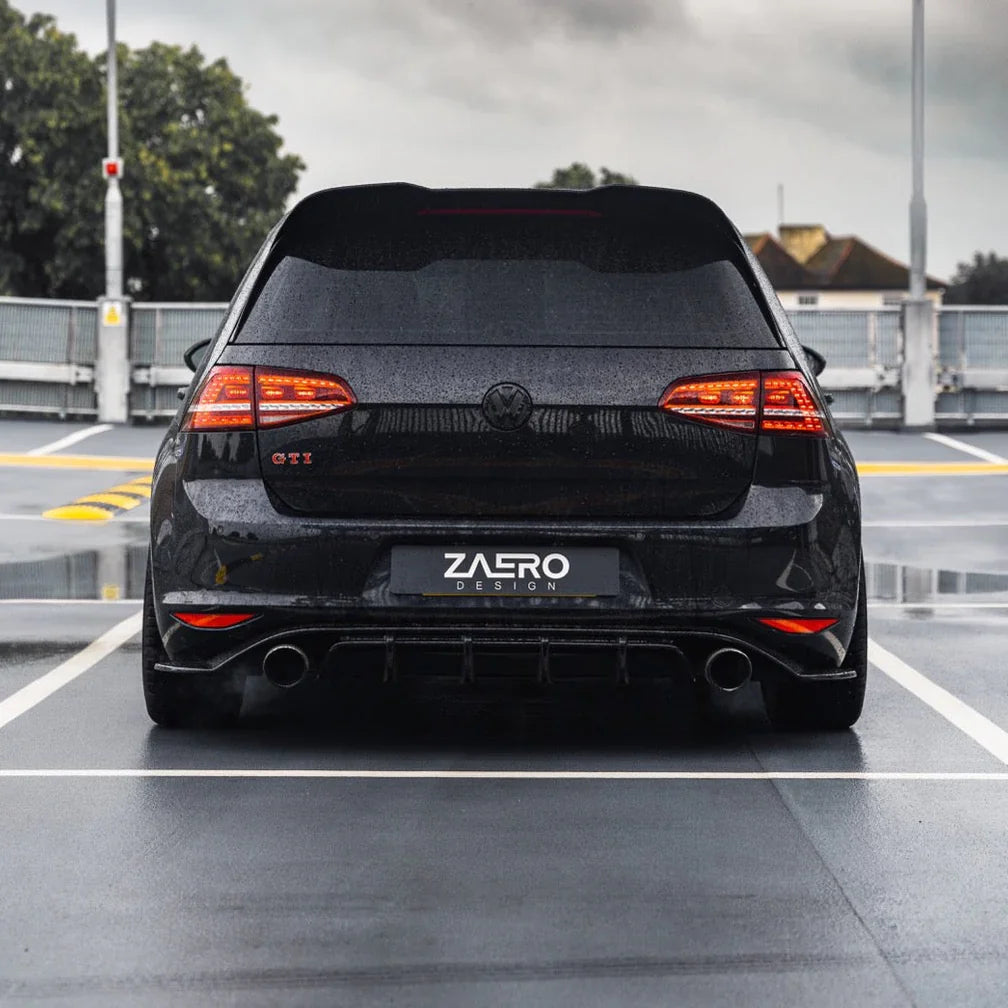 Zaero Design EVO-1 Gloss Black Rear Diffuser - VW Golf GTI Mk7