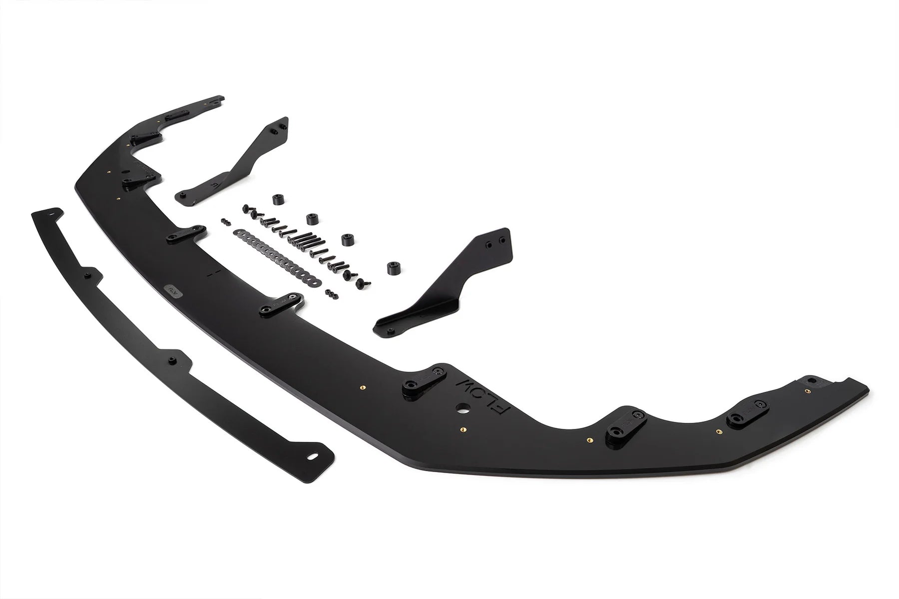 Flow Designs Full Lip Splitter Set Gloss Black - Toyota GR Corolla