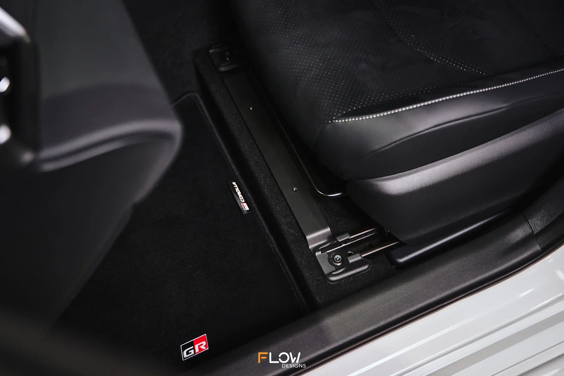 Flow Designs Full Lip Splitter Set Textured Black - Toyota GR Corolla