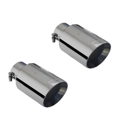 XForce Dual Black Exhaust Tips For Xforce Exhaust - VW MK6 Golf R
