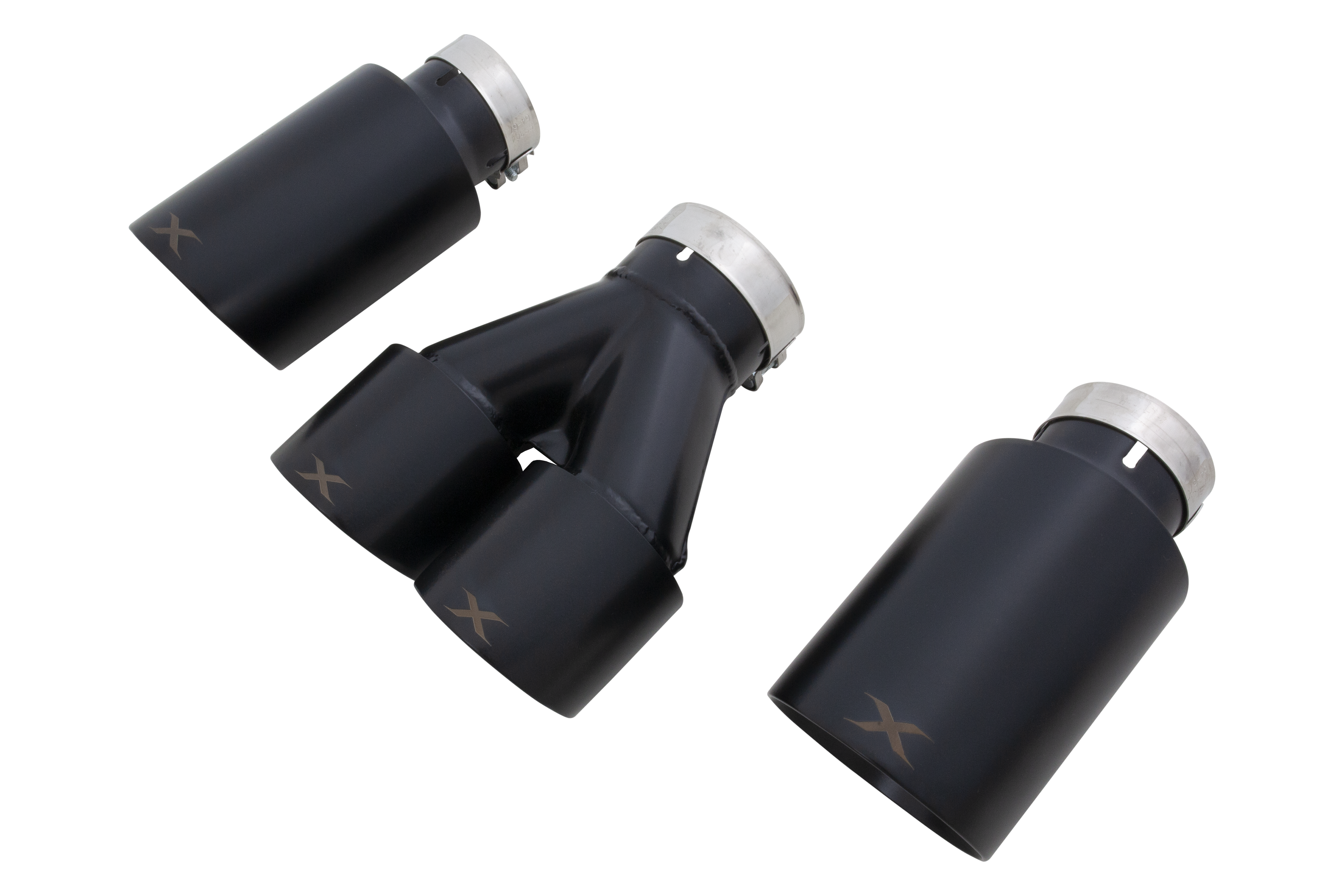 XForce Matte Black Exhaust Tips For Xforce Exhaust - Toyota GR Corolla