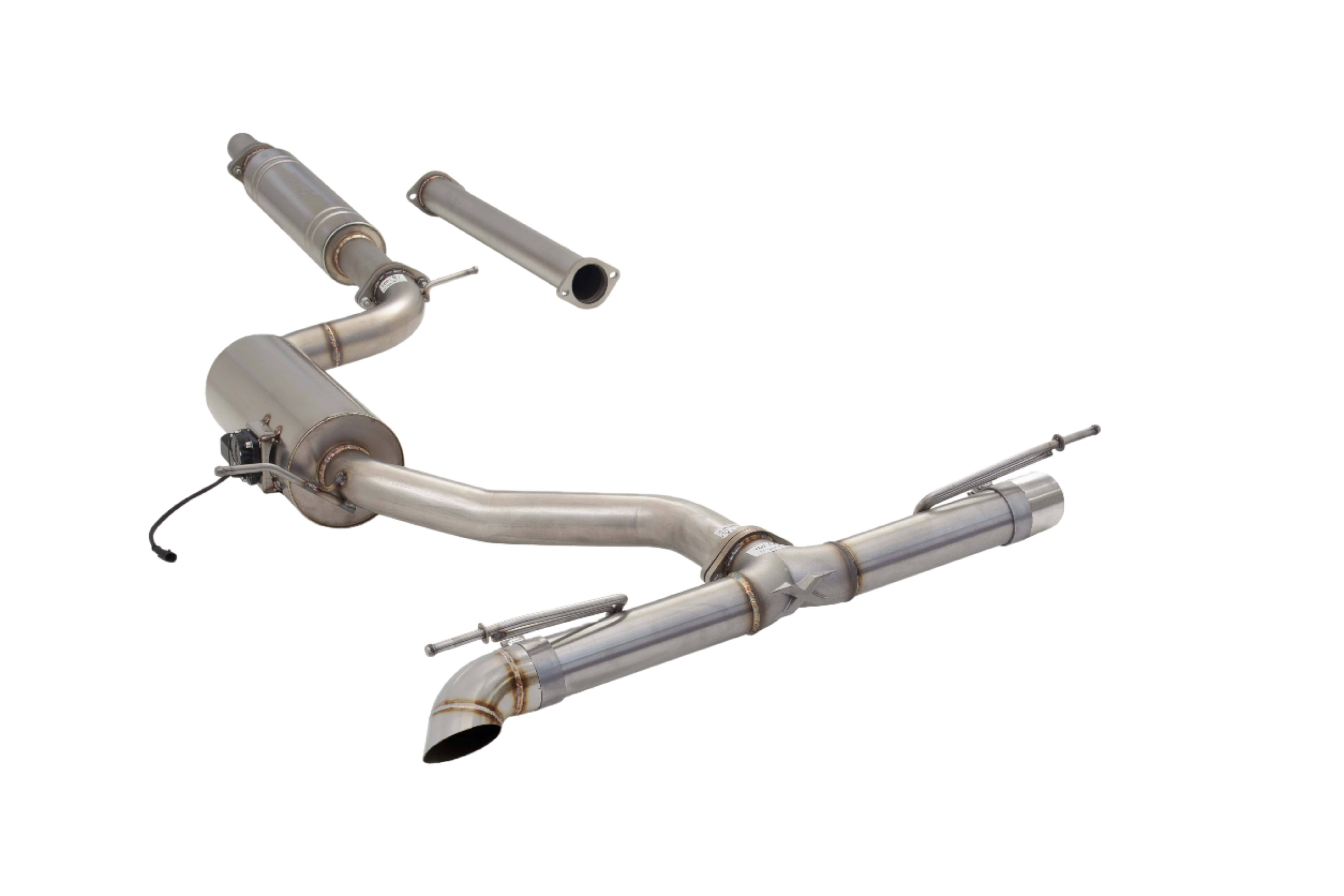 XForce 3" Varex Valved Cat Back Exhaust System - VW MK7/MK8 Golf 1.4T