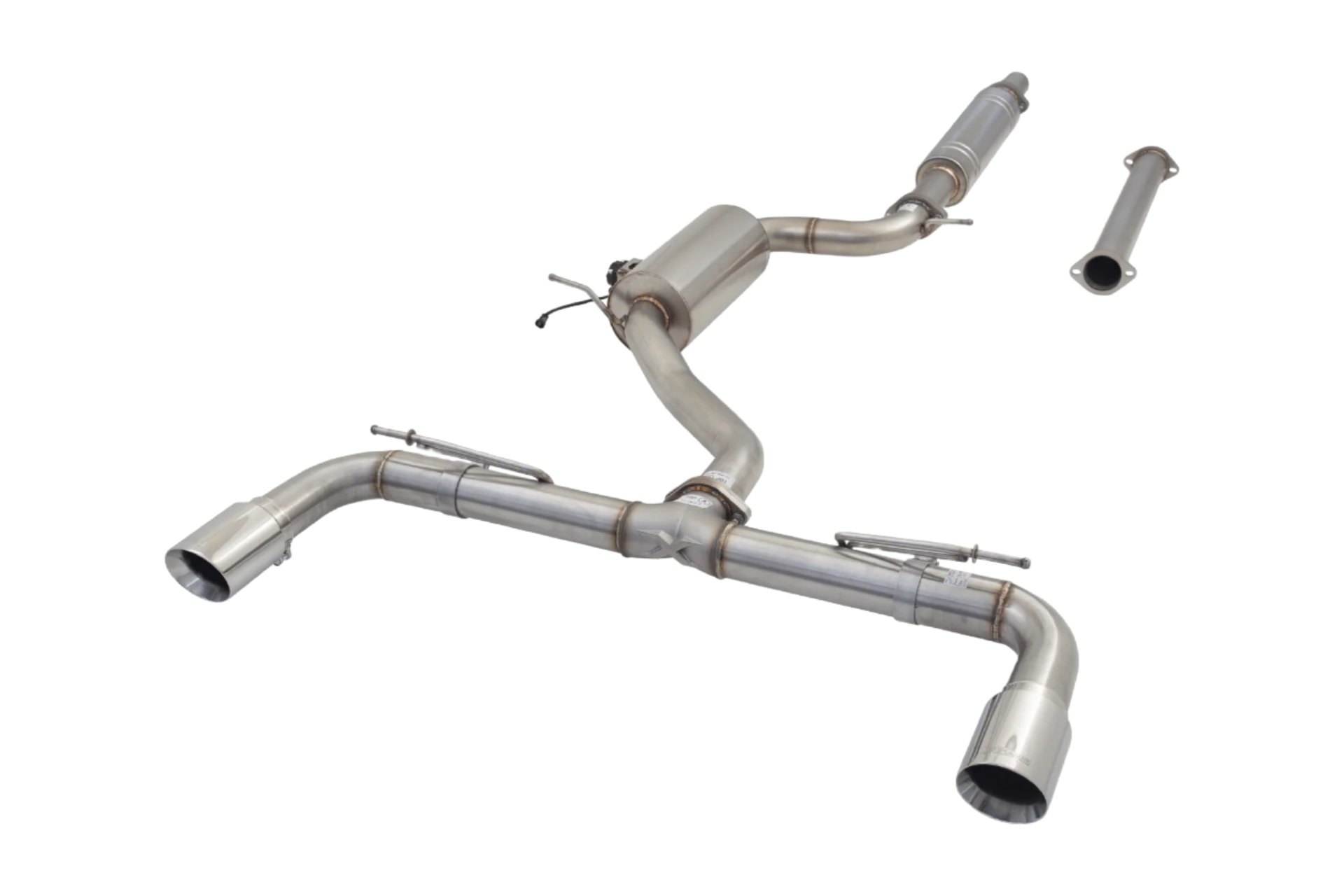 XForce 3" Varex Valved Cat Back Exhaust System - VW MK7/MK8 Golf 1.4T