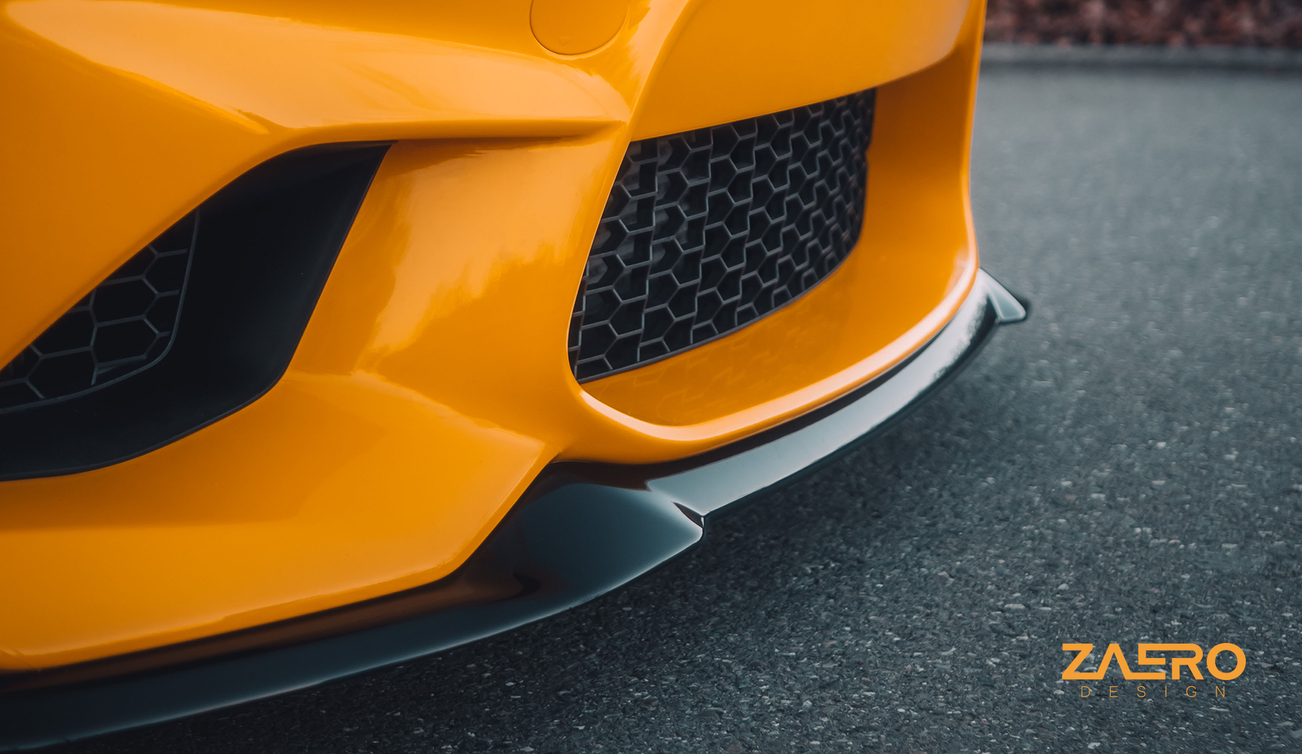 Zaero Design EVO-S Gloss Black Front Splitter - BMW F87 M2