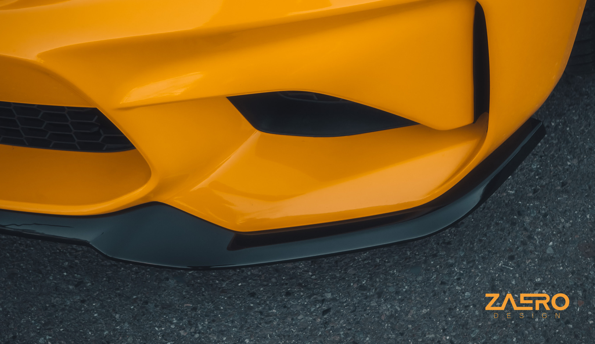 Zaero Design EVO-S Gloss Black Front Splitter - BMW F87 M2