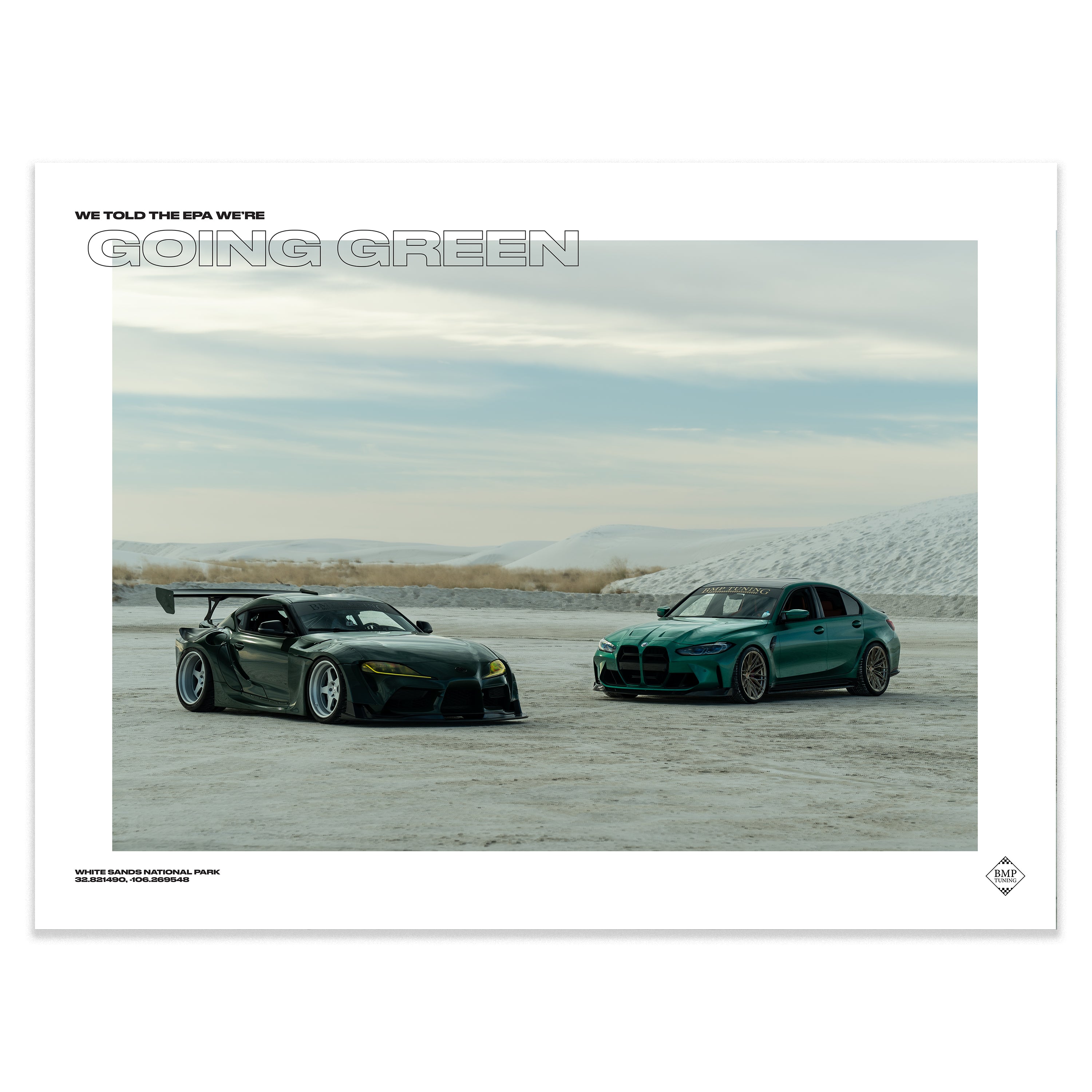 BMP Tuning G80 M3 and A90 Supra Poster (18"x24")