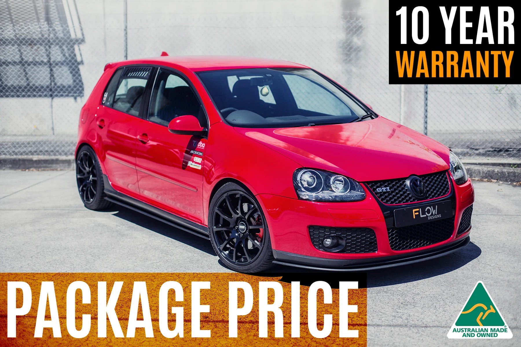 Flow Designs Full Splitter Set - MK5 GTI