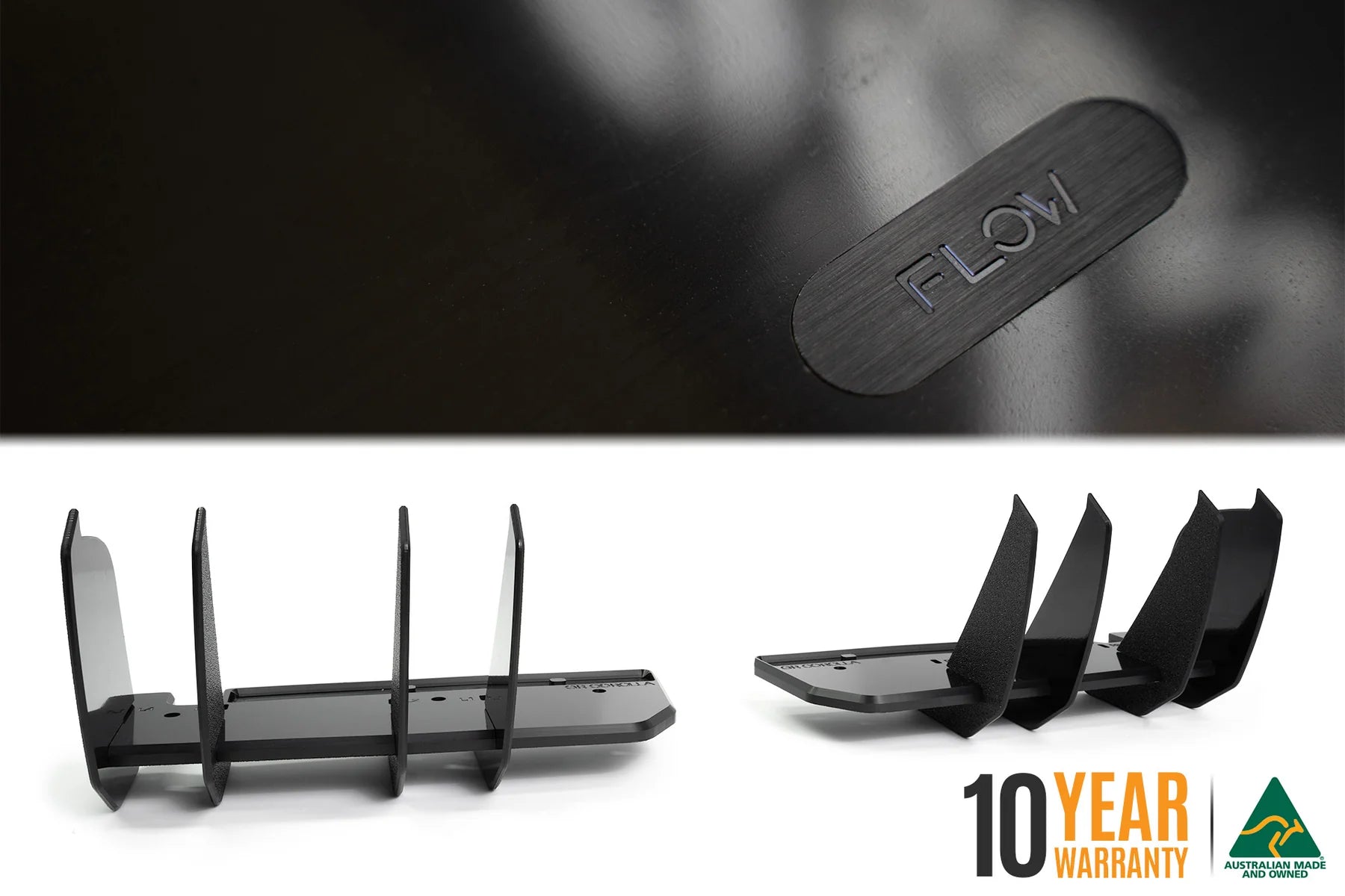 Flow Designs Full Lip Splitter Set Gloss Black - Toyota GR Corolla