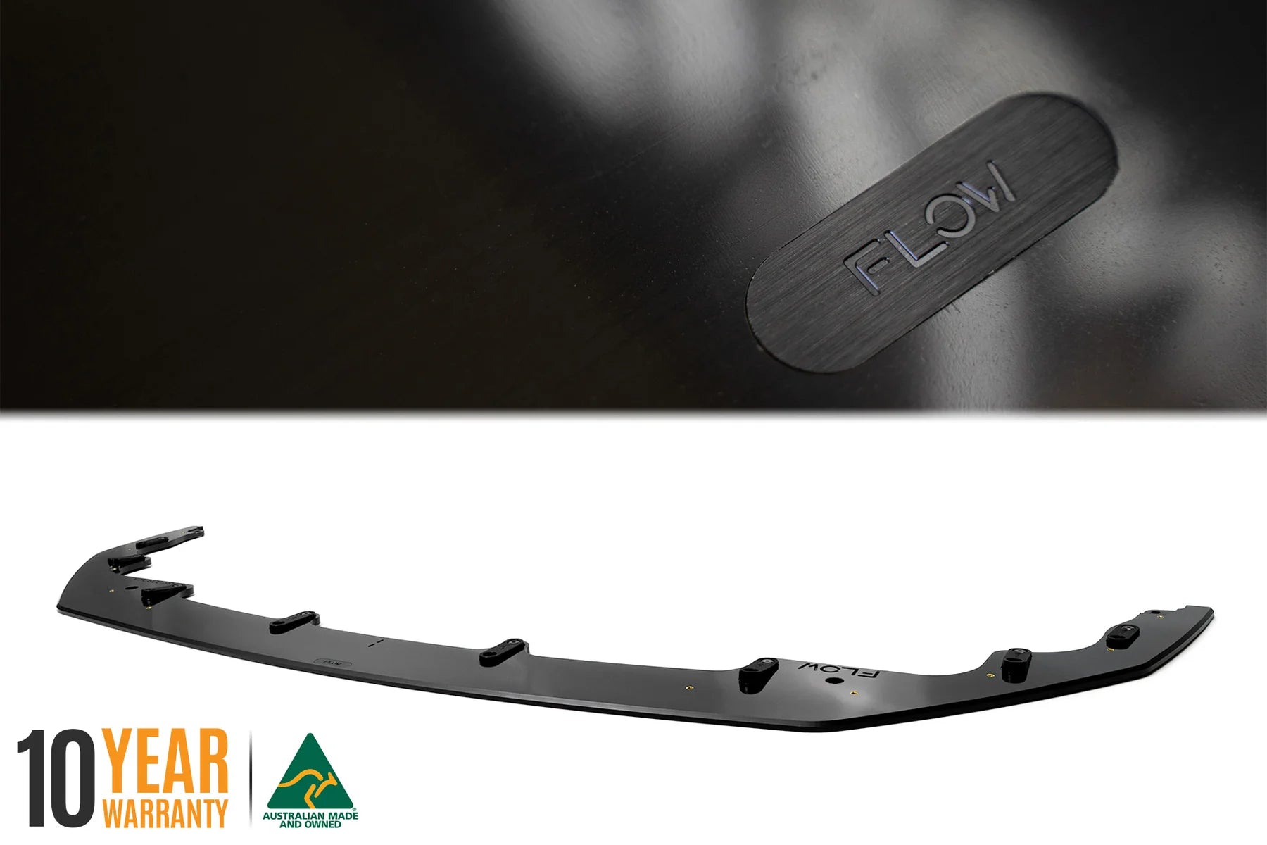 Flow Designs Full Lip Splitter Set Gloss Black - Toyota GR Corolla