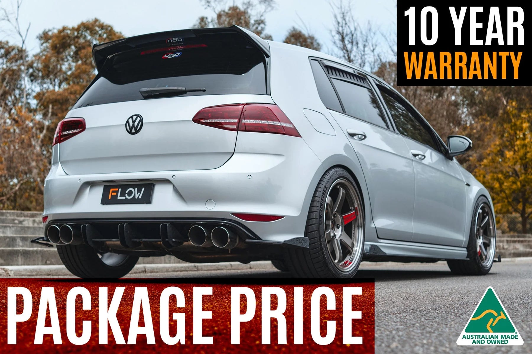 Flow Designs Full Splitter Set - MK7 Golf R (USDM)