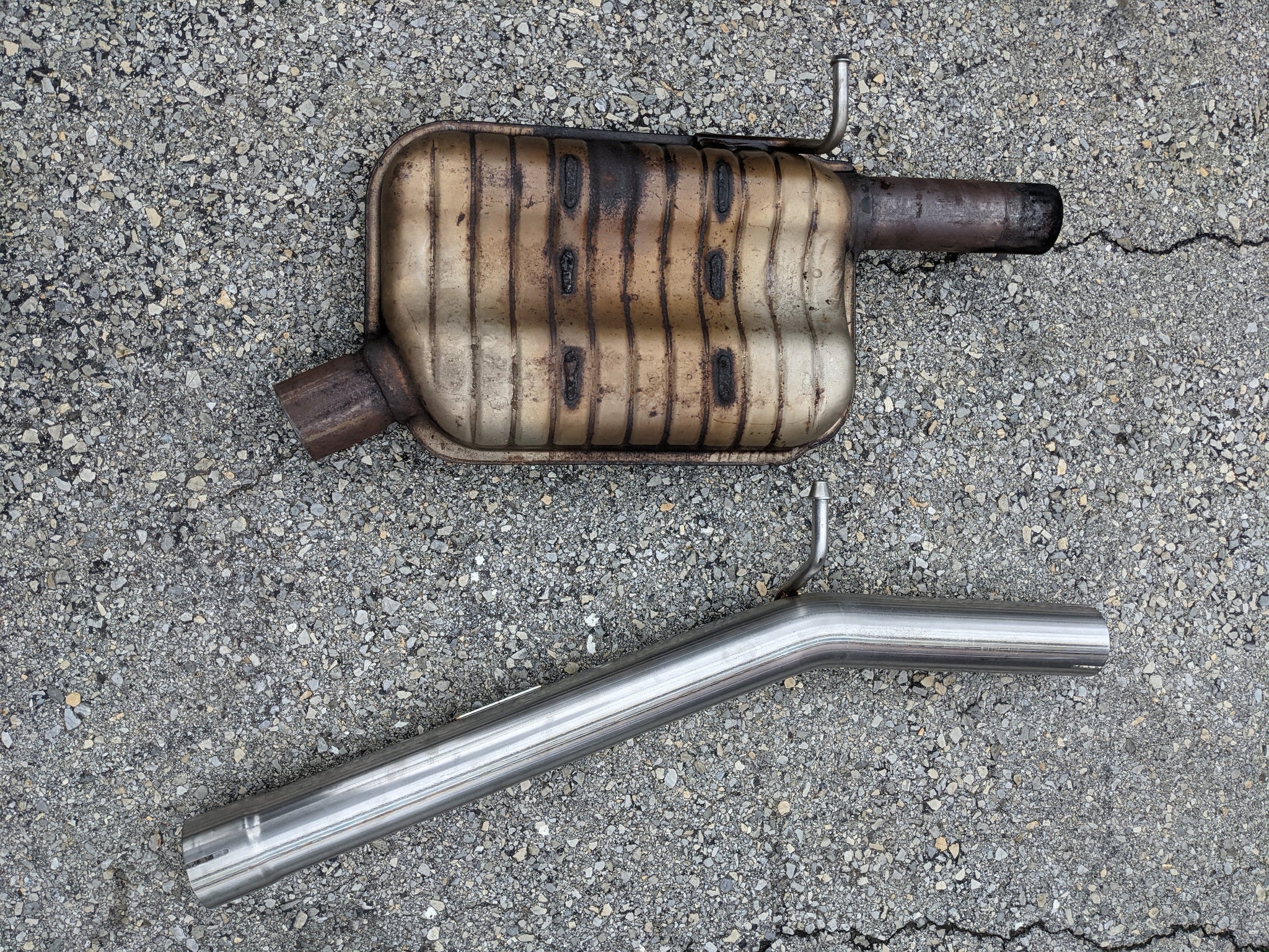 B2BFAB TrackPipe Resonator Delete For Alltrack And Golf 4Motion