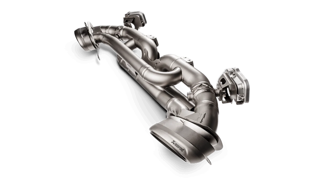 Akrapovic 20-21 Porsche 911 Turbo/Turbo S (992) Slip-On Race Line (Titanium) w/Titanium Tips