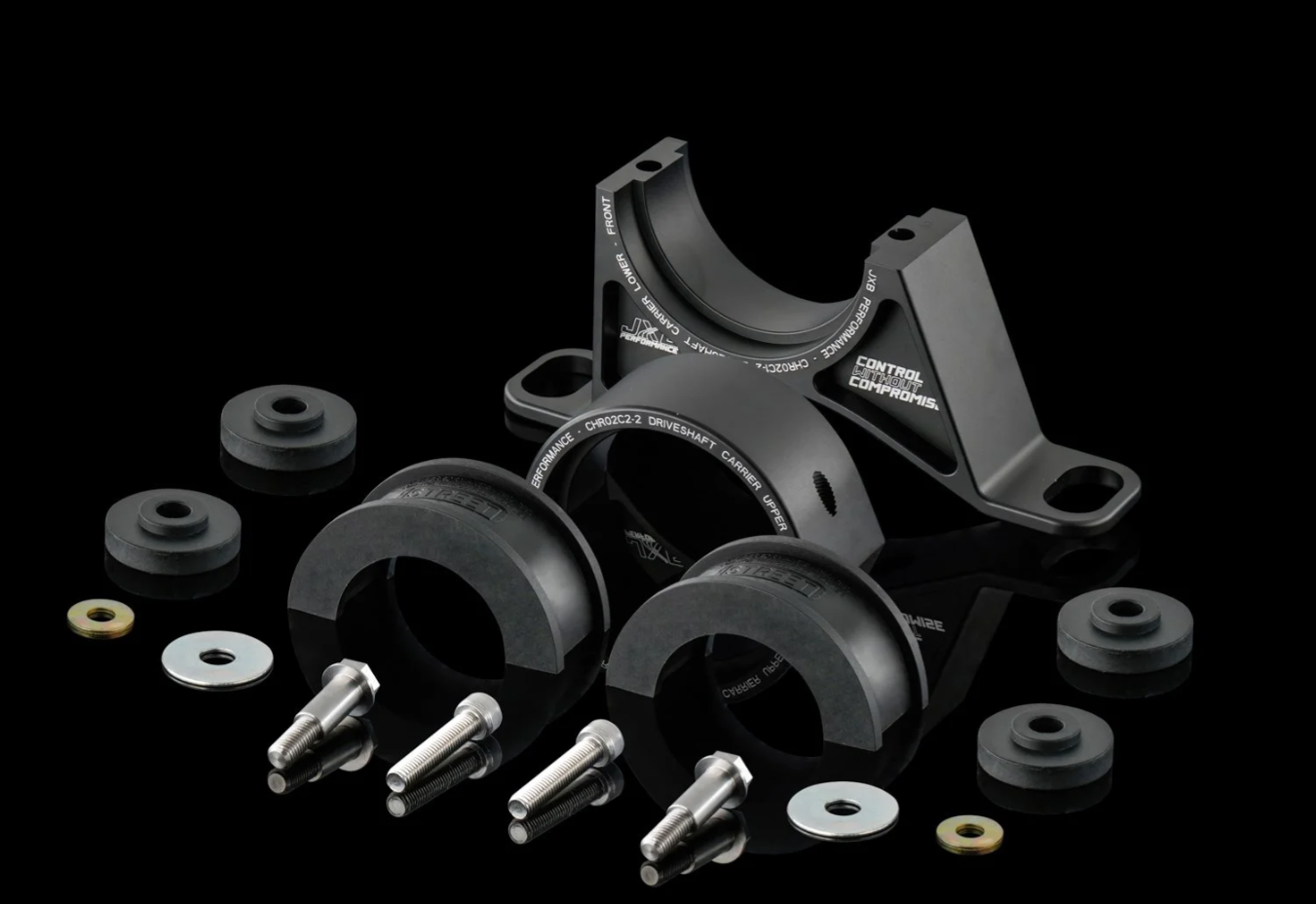 JXB Performance Driveshaft Center Support Bearing Carrier Upgrade - LX & LD Pre-Facelift (2005-2014) Dodge Charger/Challenger/Magnum/Chrysler 300