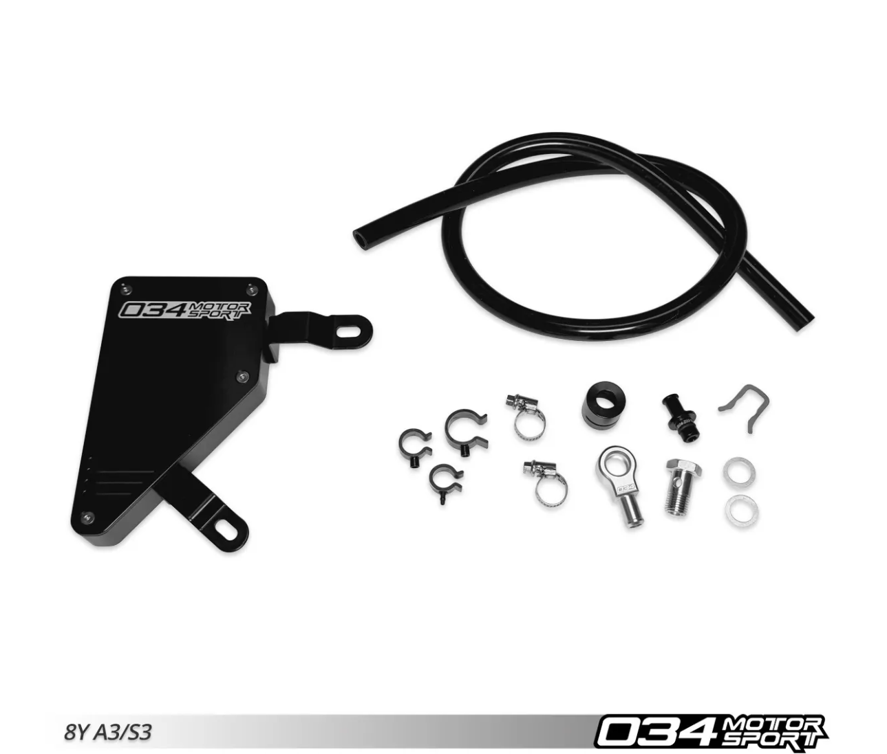 034Motorsport Billet Aluminum DSG Breather Catch Can Kit - Audi 8Y A3/S3/RS3