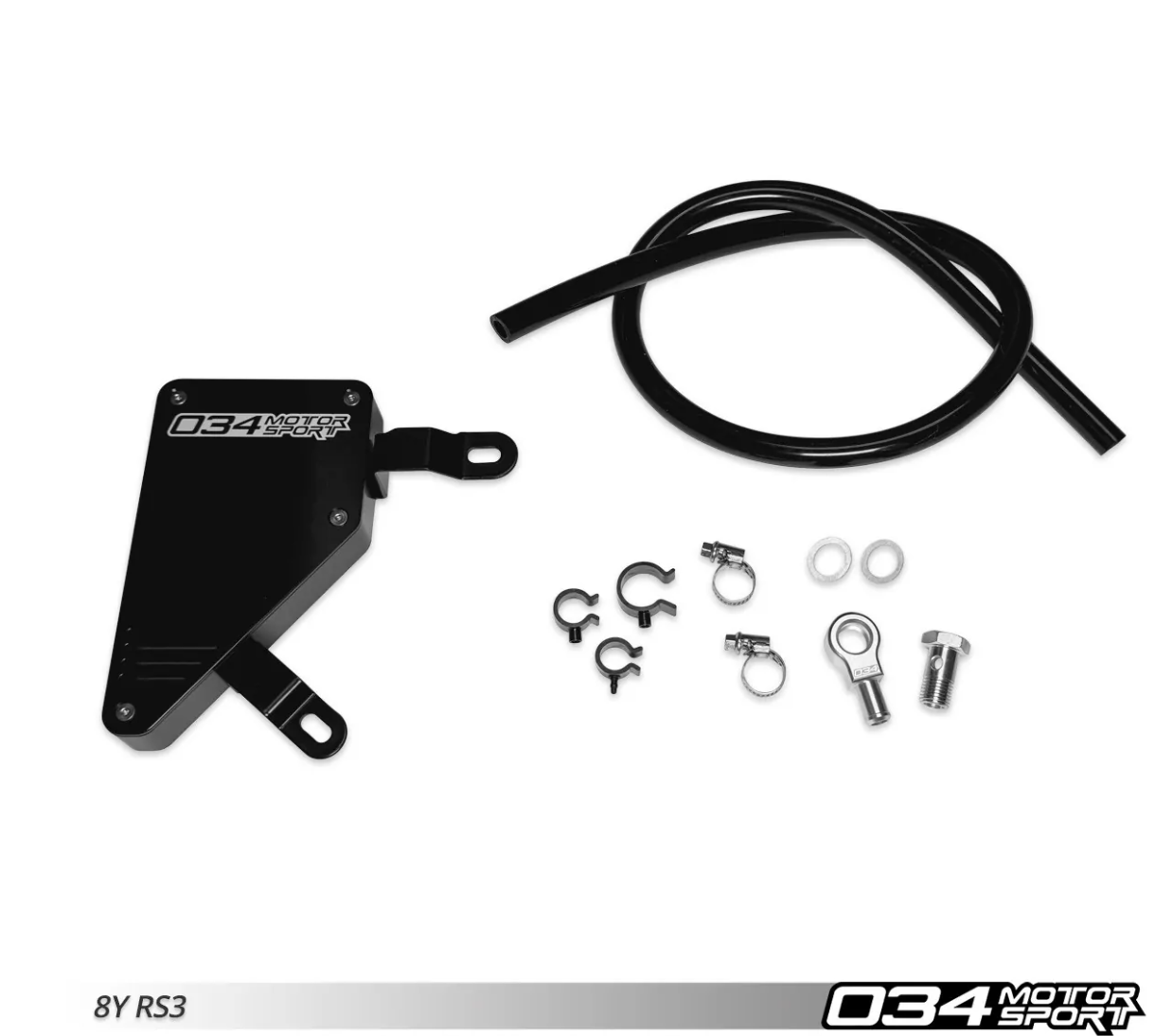 034Motorsport Billet Aluminum DSG Breather Catch Can Kit - Audi 8Y A3/S3/RS3