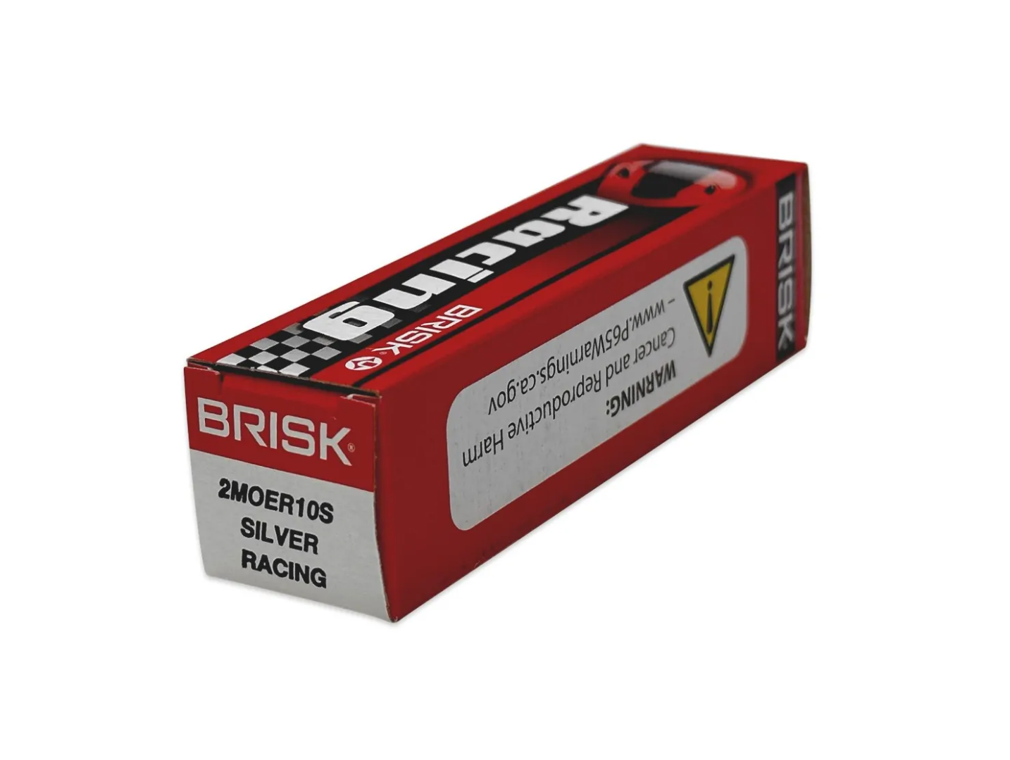 Brisk Racing 2MOER10S Silver Spark Plug