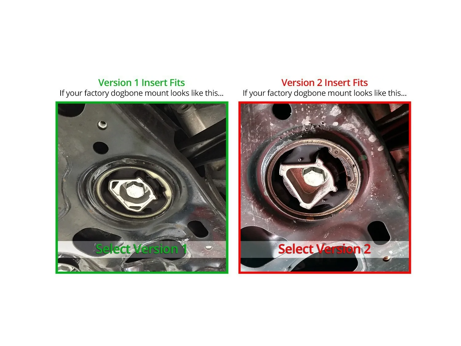 034Motorsport Billet Aluminum Upper & Lower Dogbone Mount Insert Pair - VW/Audi MQB/MQB EVO