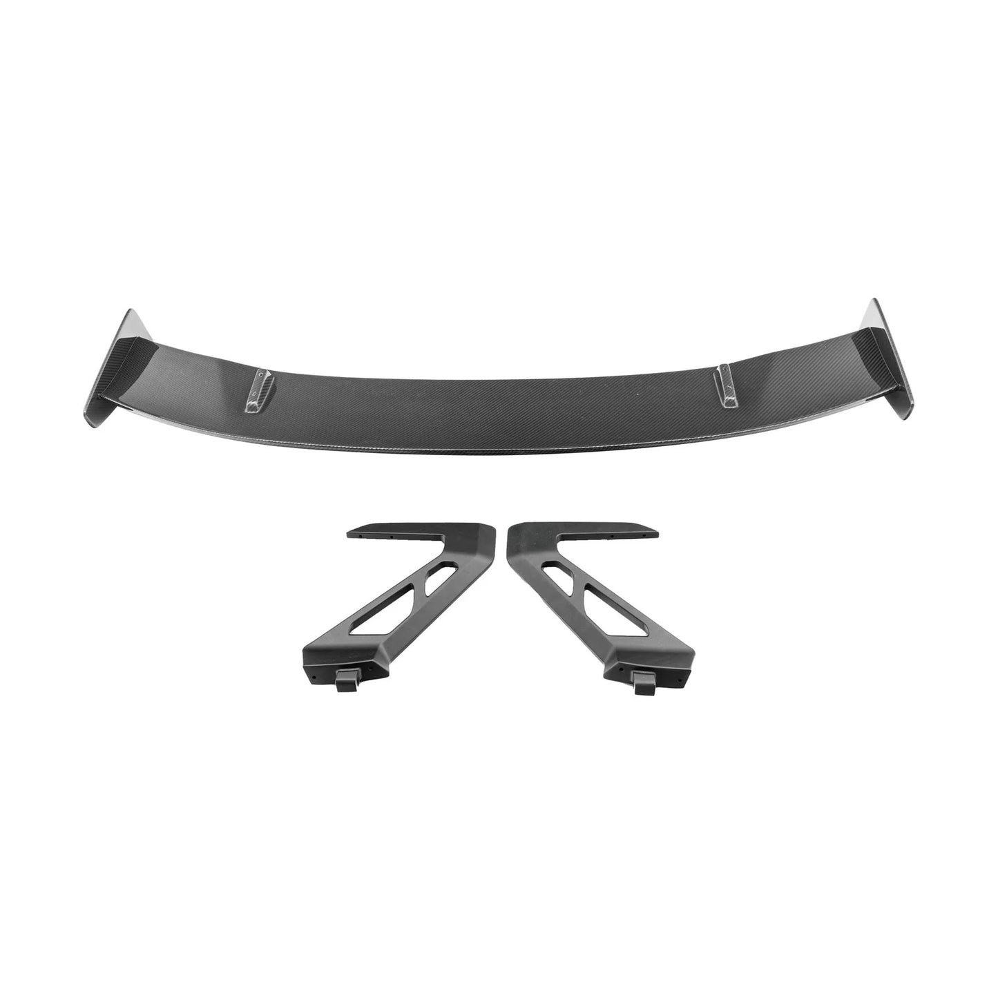 TRE Audi R8 4S Pre-Preg Carbon Fiber Rear Wing by TRE (LONG LEGS)(ALUMINIUM)(replacement for OE wing legs)