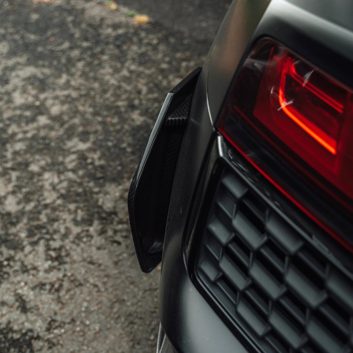 TRE Audi R8 4S Pre-Preg Carbon Fiber Rear Bumper Canards by TRE (2016-2021)