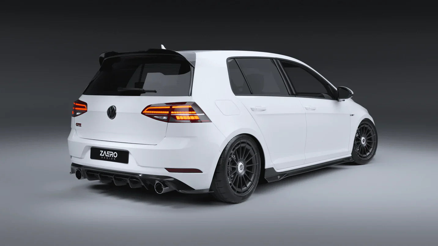 Zaero Design EVO-1 Gloss Black Rear Diffuser - VW Golf GTI Mk7.5