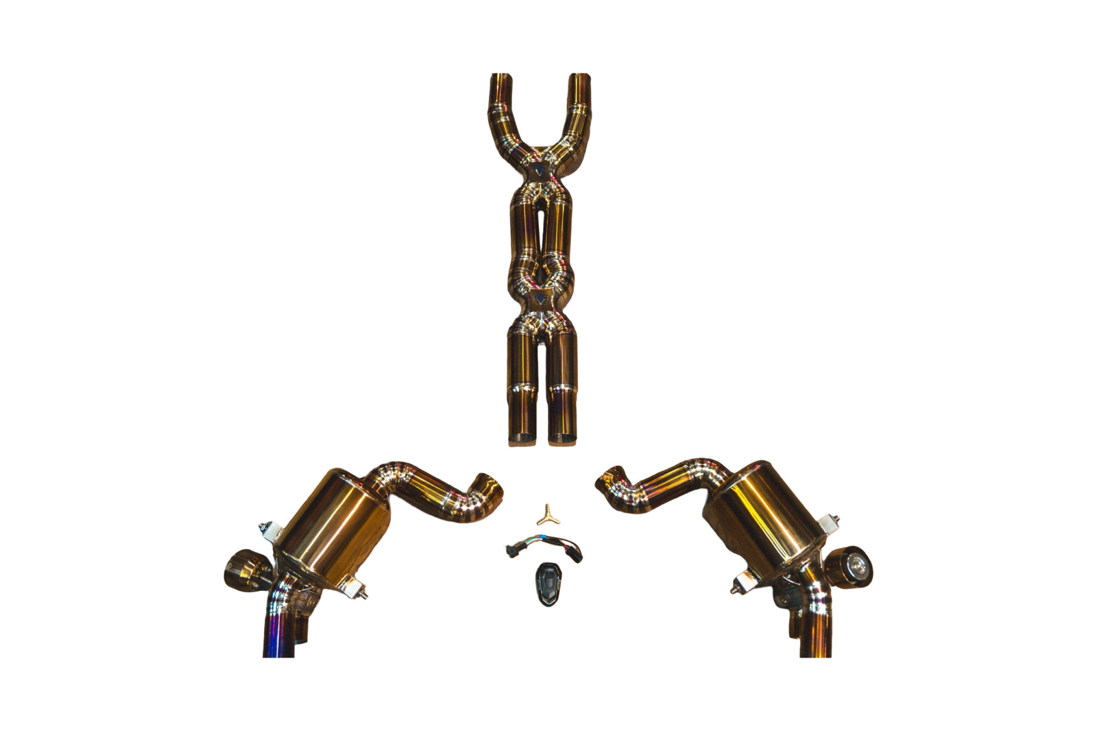 Valvetronic Designs - Ferrari California T, 3.9L Catback Grade 5 Titanium Titanium OEM Style Tips