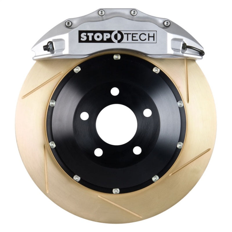 StopTech BBK 14-15 BMW M3 / M4 Front Silver ST-60 Calipers 380x32 Zinc Slotted Rotors