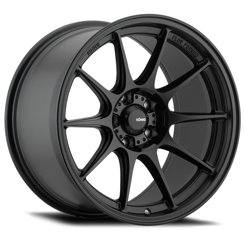 Konig Wheels Konig Dekagram 15x9 4x100 ET35 Semi-Matte Black