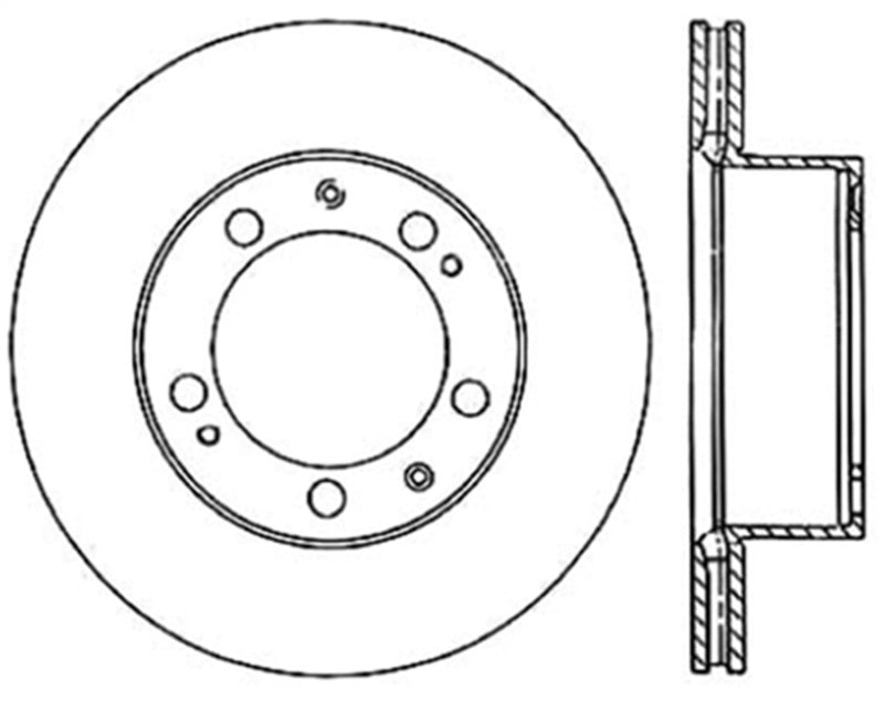 StopTech 90-91 Porsche 944 (Exc Turbo)/92-95 968 (Exc Sport) Slotted Left Front CRYO-STOP Rotor