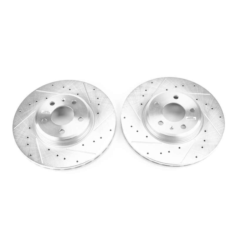 PowerStop 17-19 Audi A4 Front Evolution Drilled & Slotted Rotors - Pair