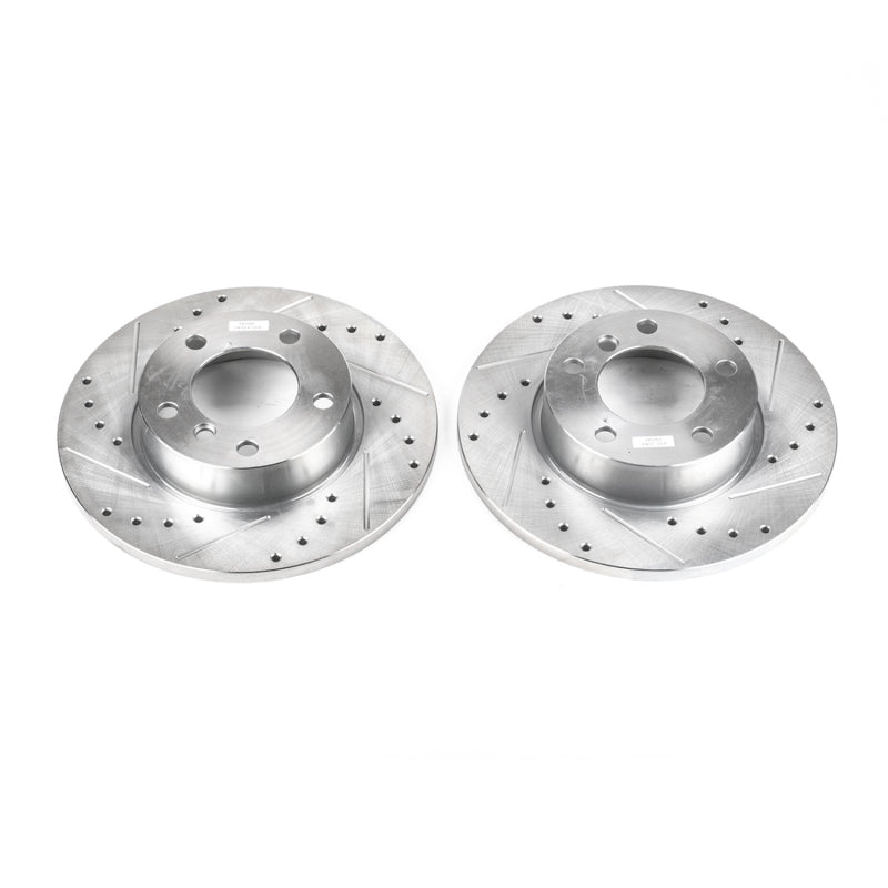 PowerStop 95-99 BMW 318ti Front Evolution Drilled & Slotted Rotors - Pair