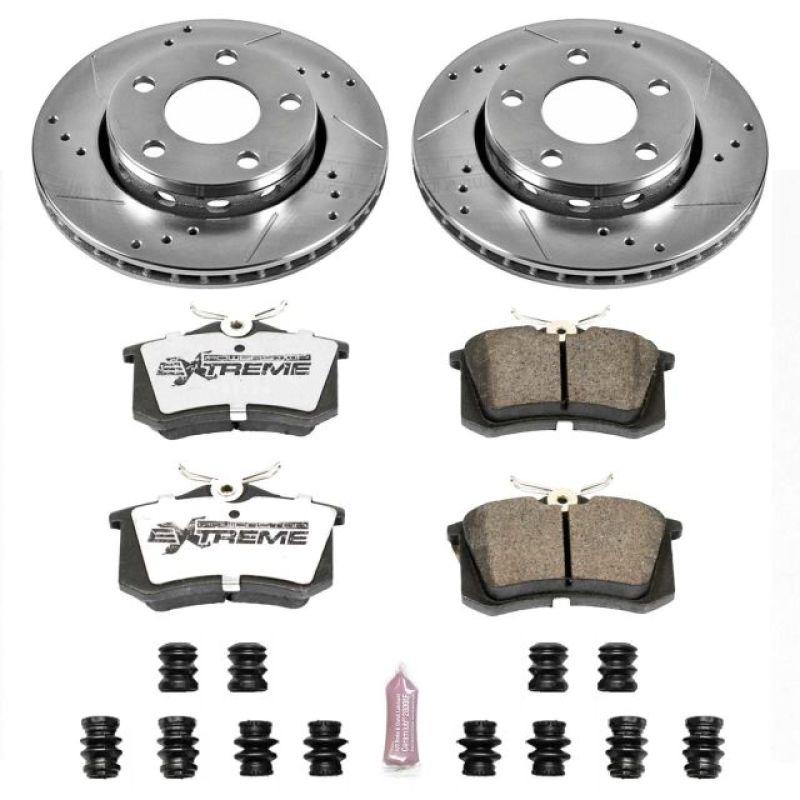 PowerStop 00-02 Audi S4 Rear Z26 Street Warrior Brake Kit