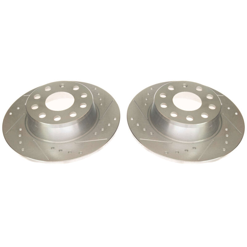 PowerStop 2019 Volkswagen Jetta Rear Evolution Drilled & Slotted Rotors - Pair