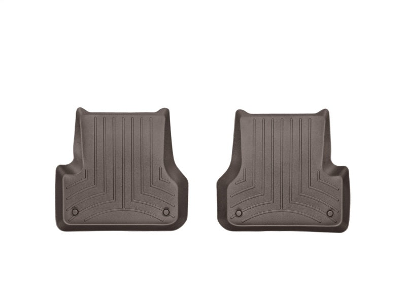 WeatherTech 2012+ Audi A6 Rear FloorLiner - Cocoa