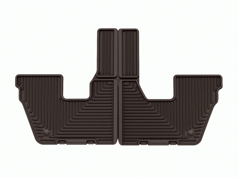 WeatherTech 21-23 Jeep Grand Cherokee L (6 Passenger Seating) Rear All-Weather Floor Mats - Cocoa