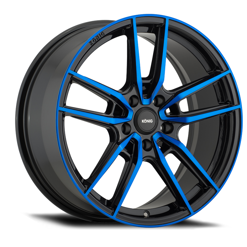 Konig Wheels Konig Myth 18x8 5x114.3 ET43 Gloss Black w/ Blue Tinted Clearcoat